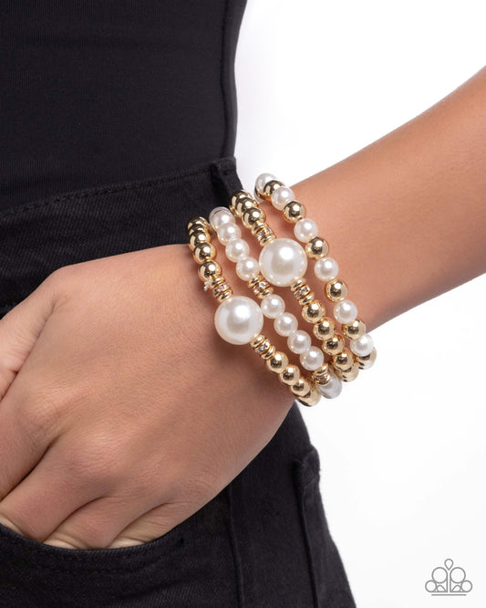 Soft Sonata - gold - Paparazzi bracelet