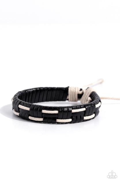Solo Escapade - black - Paparazzi MENS bracelet