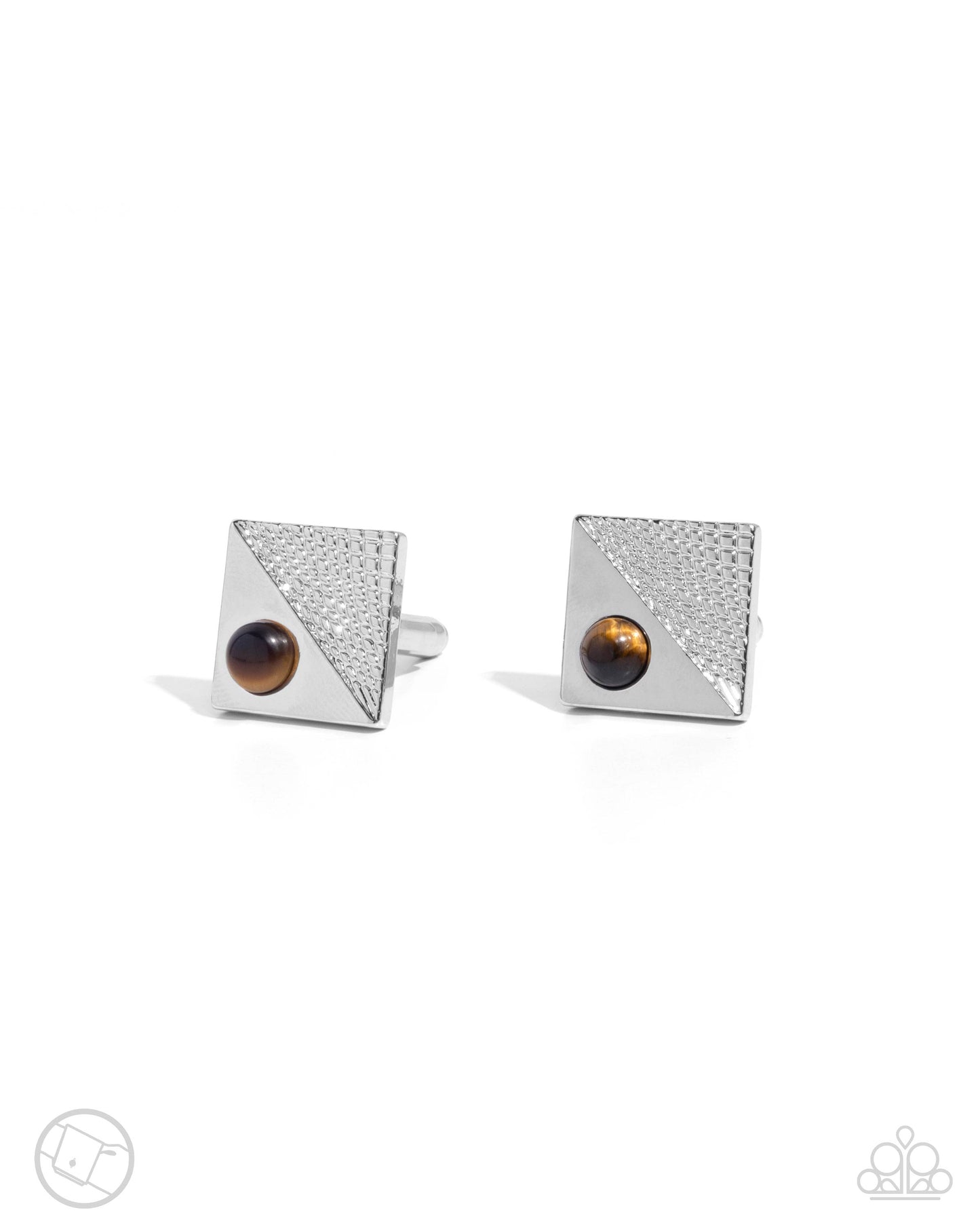 Some Serious Studs - brown - Paparazzi MENS cufflinks