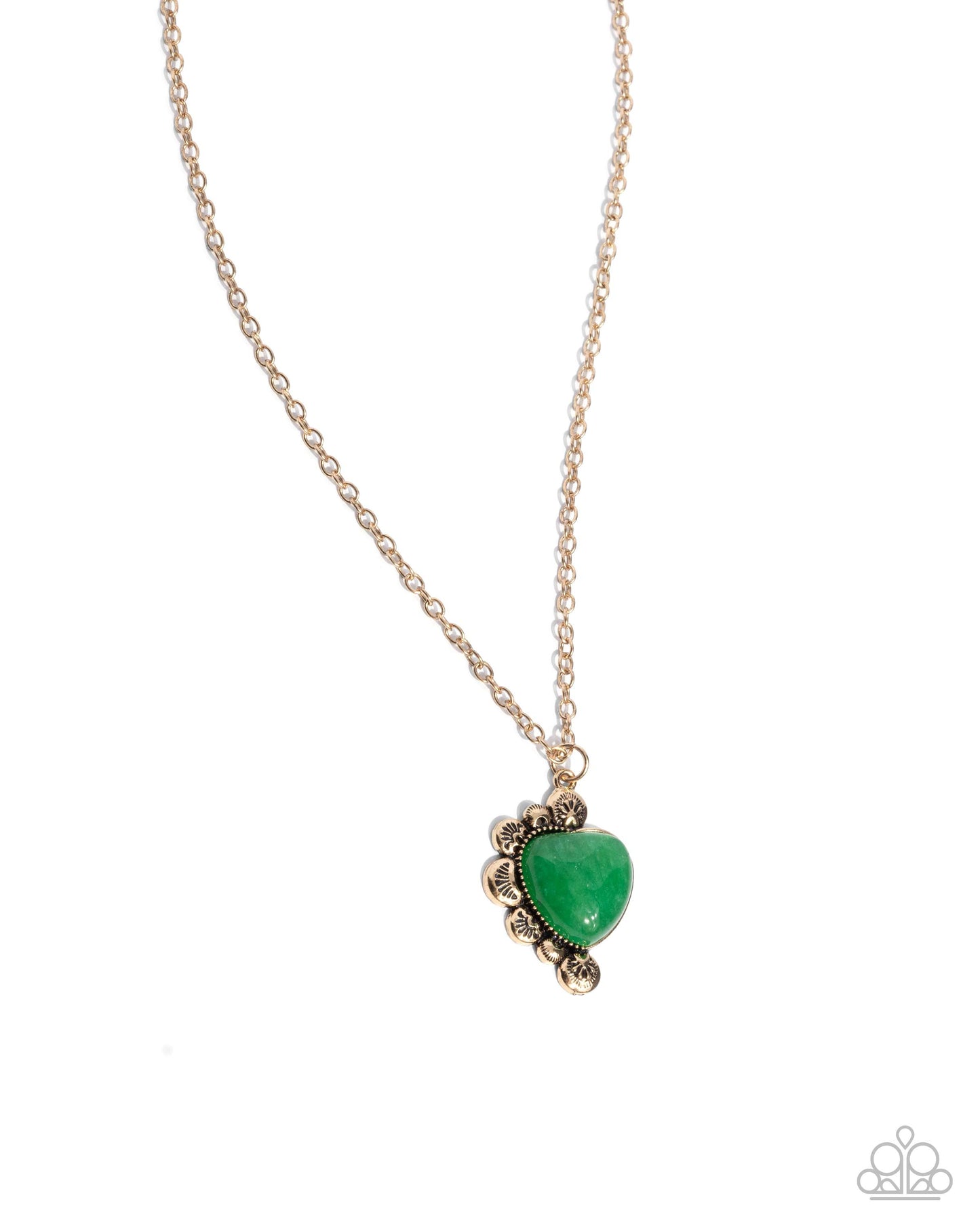 Something So BRIGHT - green - Paparazzi necklace
