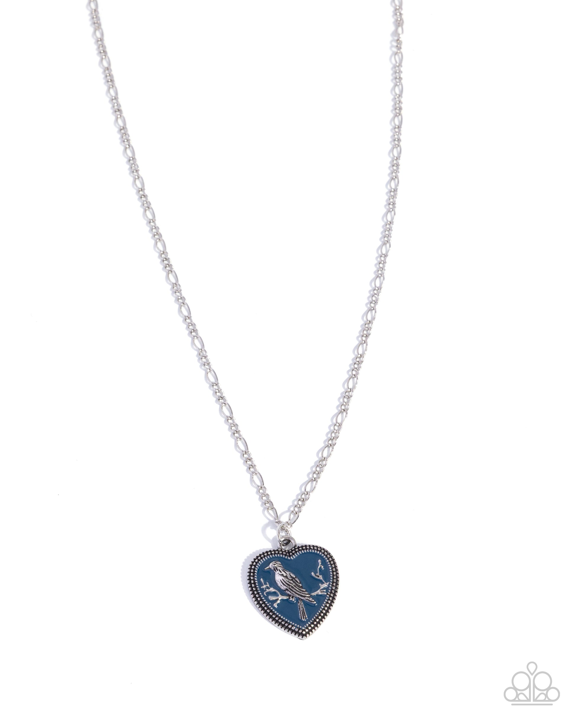 Songbird Sweetheart - blue - Paparazzi necklace