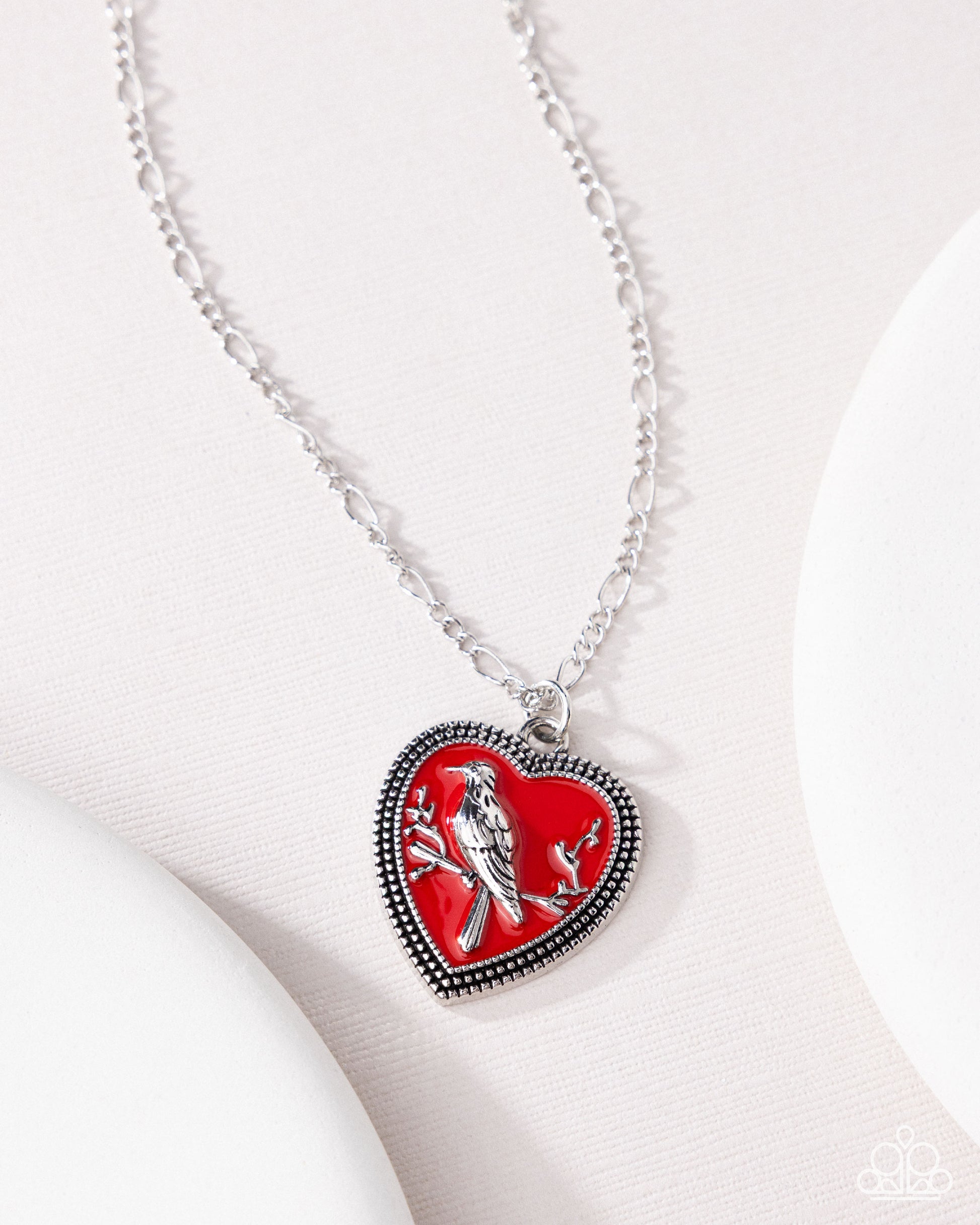 Songbird Sweetheart - red - Paparazzi necklace
