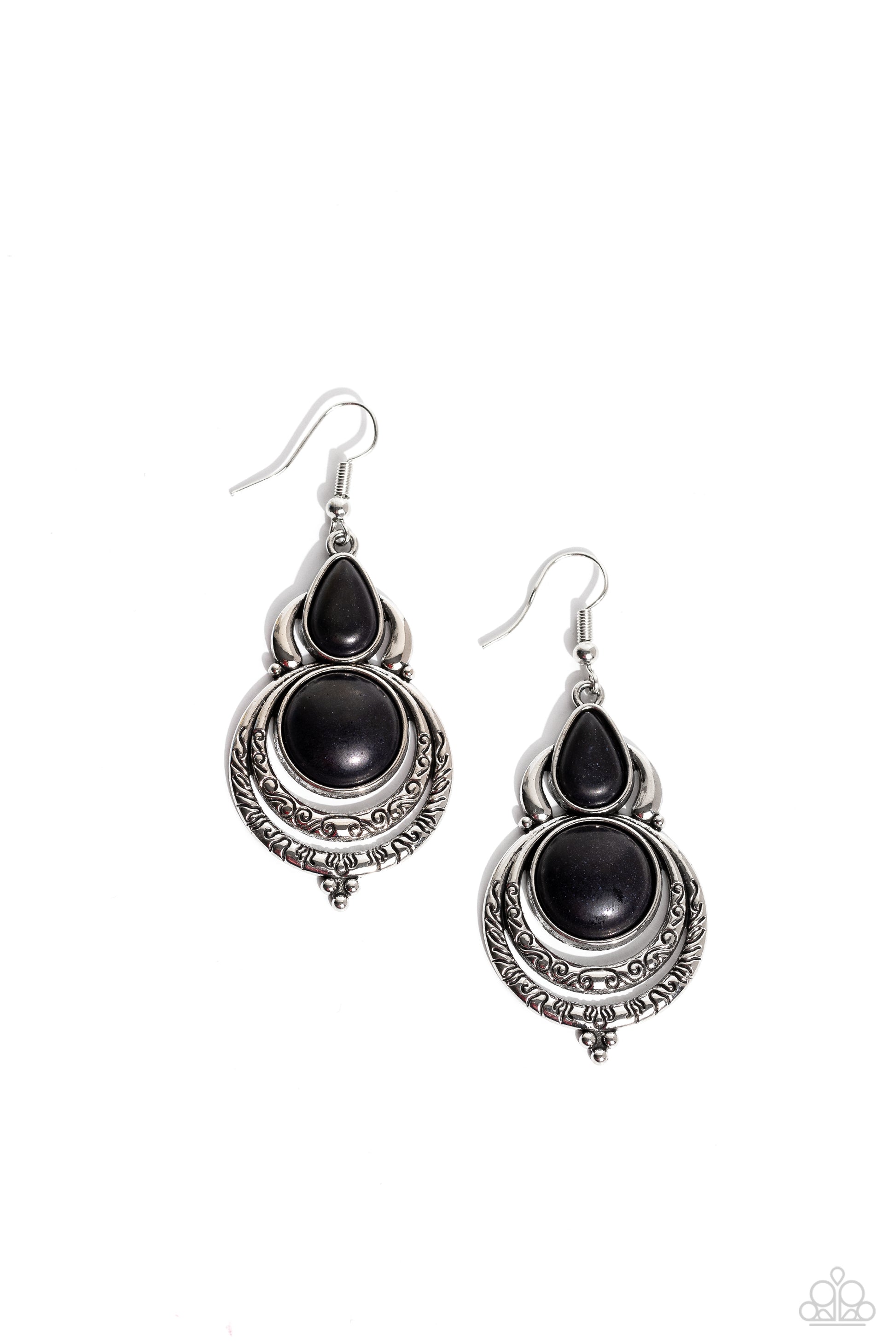 Sonoran Song - black - Paparazzi earrings