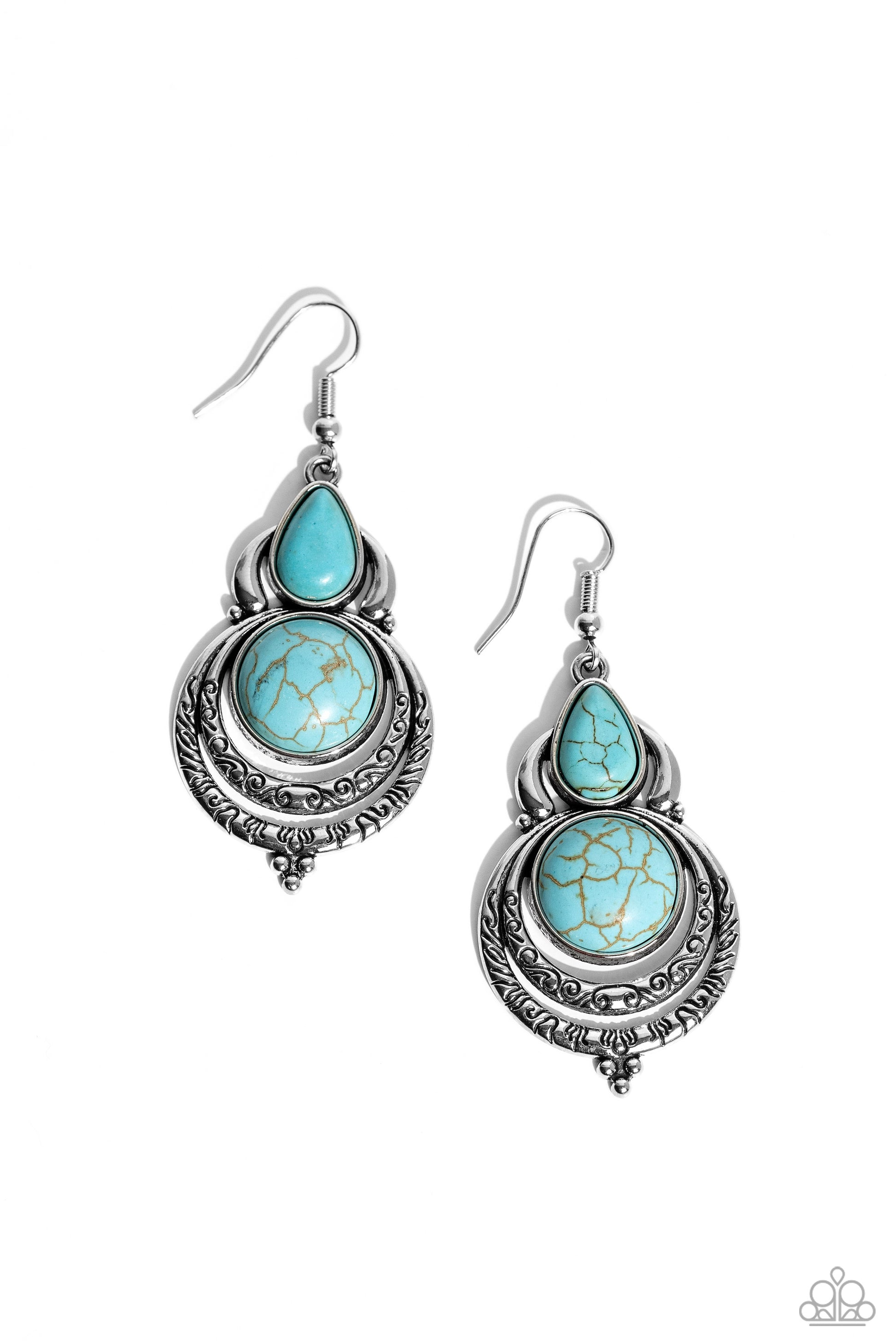 Sonoran Song - blue - Paparazzi earrings