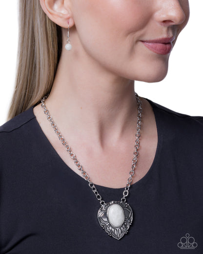 Sonoran Symphony - white - Paparazzi necklace