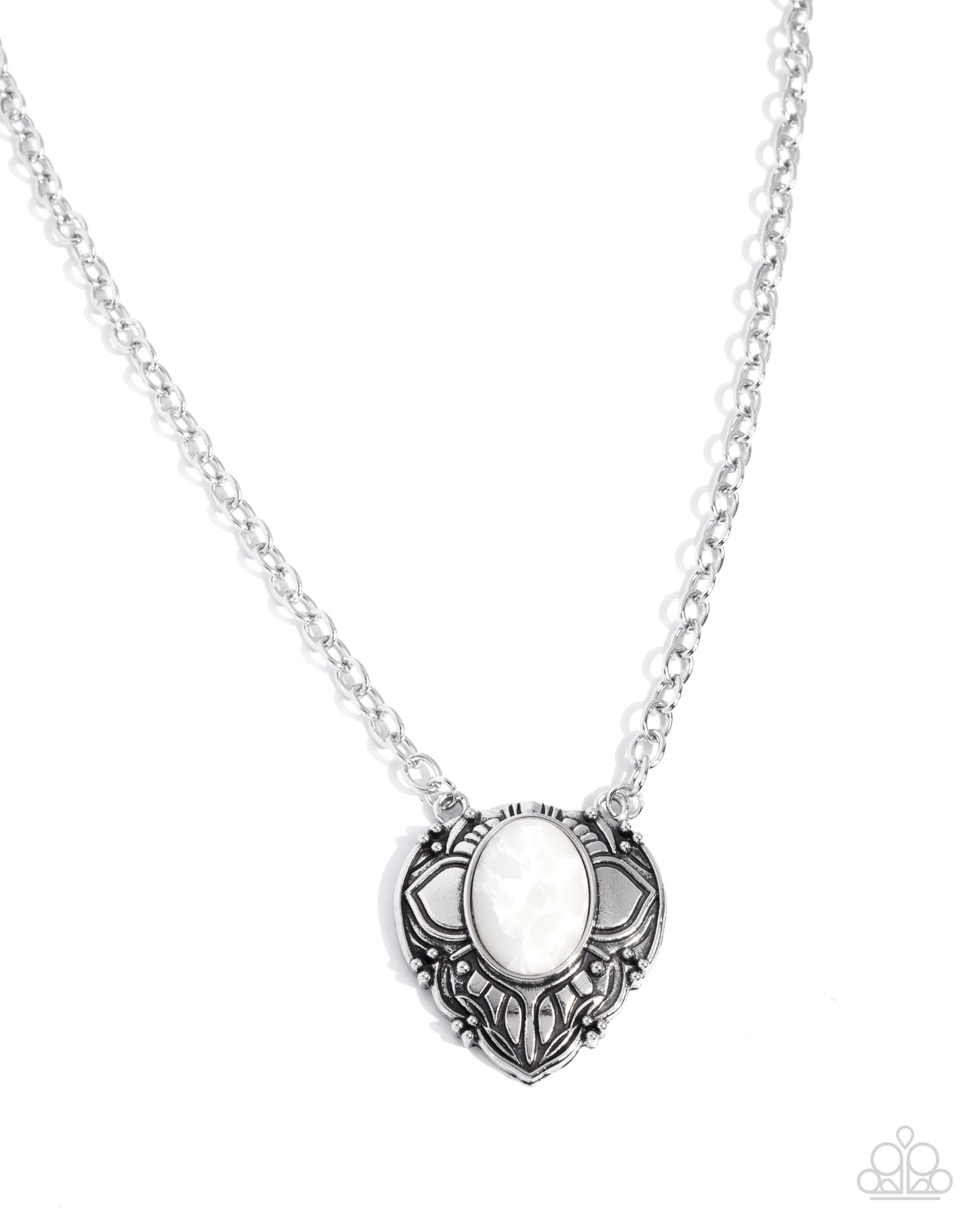 Sonoran Symphony - white - Paparazzi necklace
