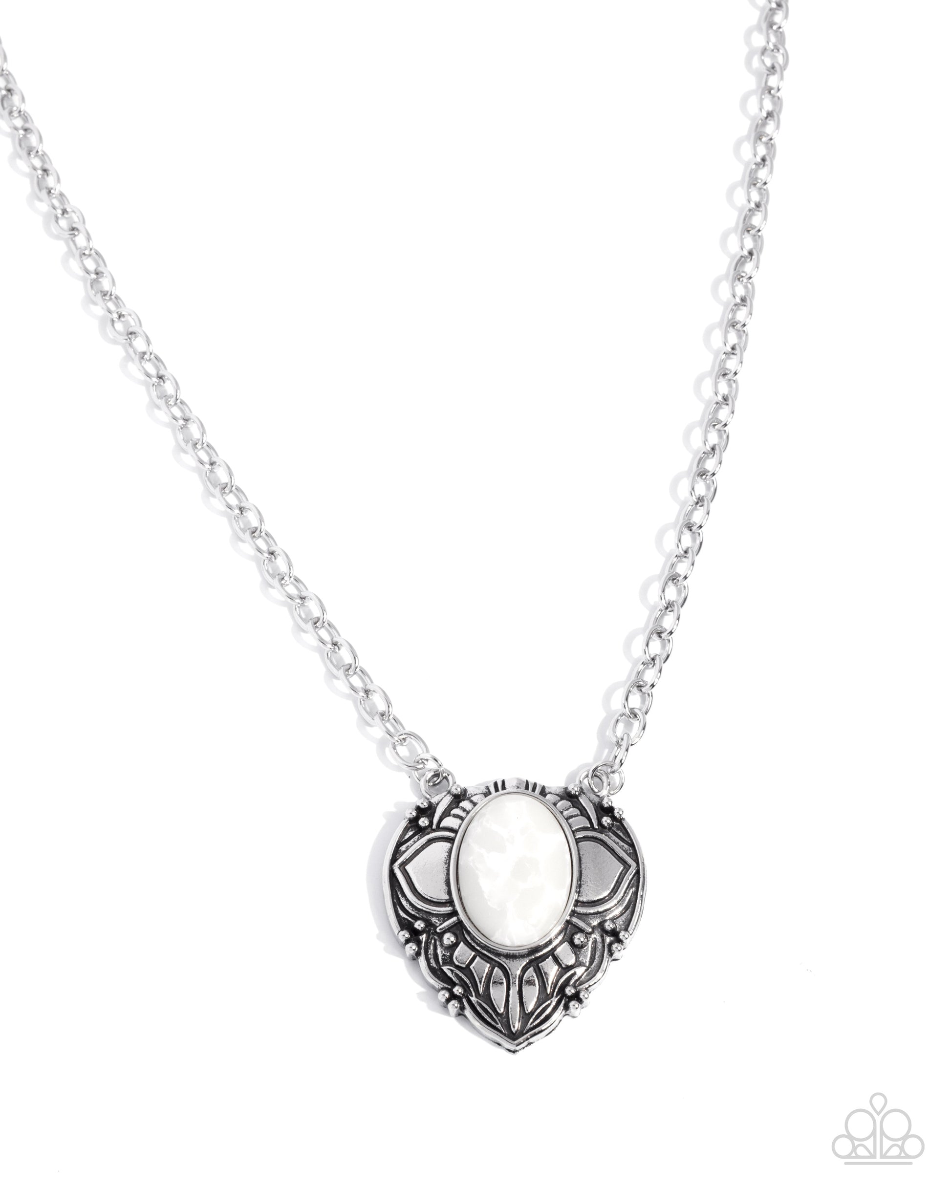 Sonoran Symphony - white - Paparazzi necklace