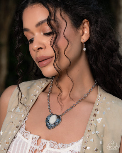 Sonoran Symphony - white - Paparazzi necklace