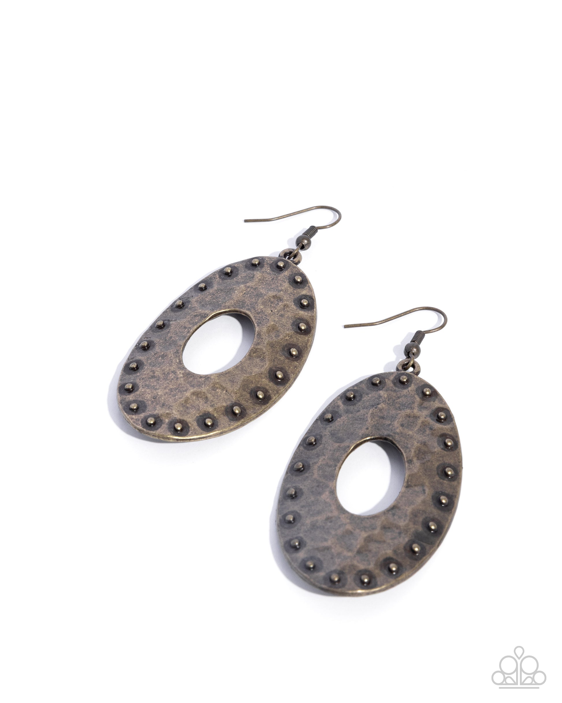 Soothing Studs - brass - Paparazzi earrings