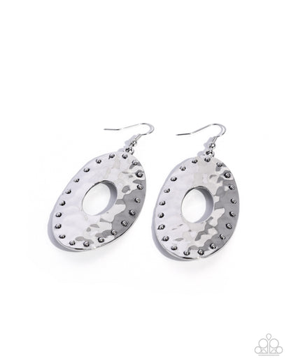 Soothing Studs - silver - Paparazzi earrings