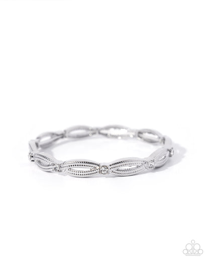Sophisticated Satisfaction - white - Paparazzi bracelet