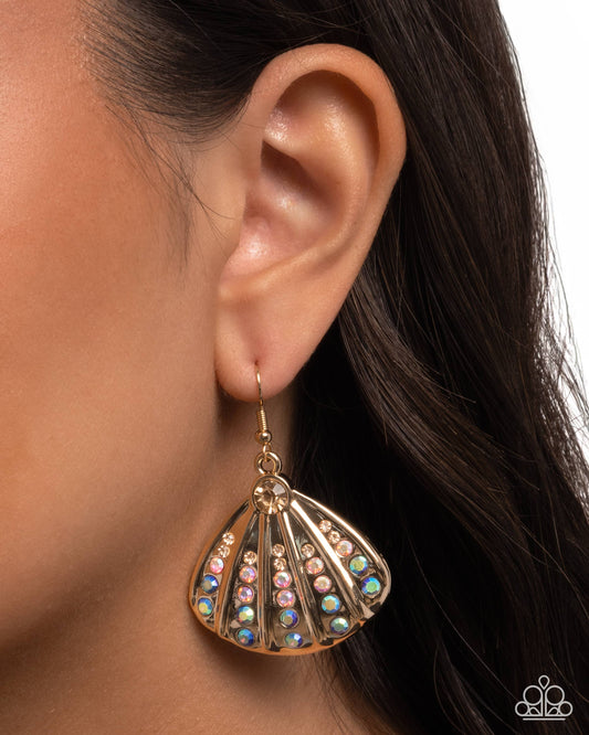 Sophisticated Seashell - multi - Paparazzi earrings
