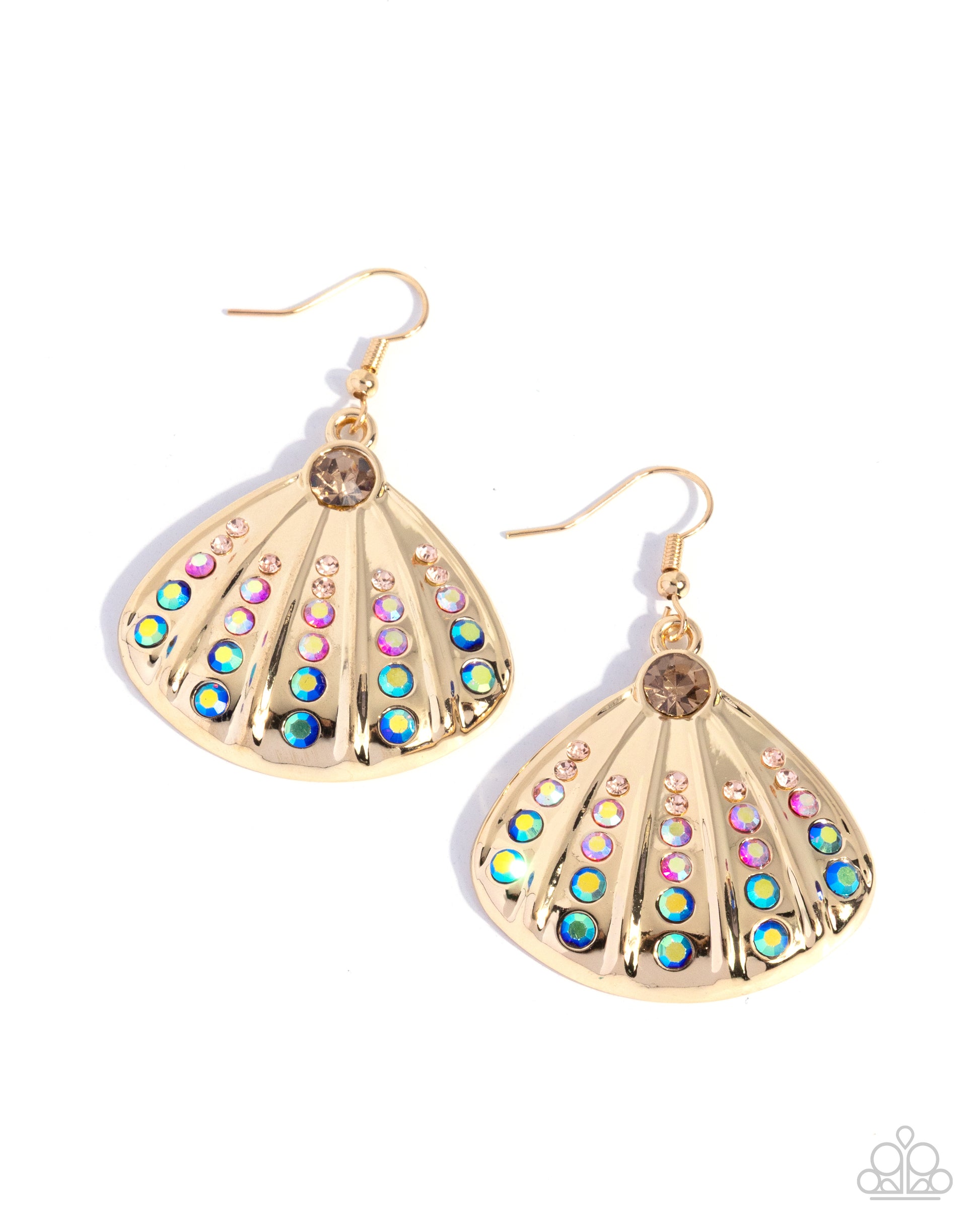 Sophisticated Seashell - multi - Paparazzi earrings