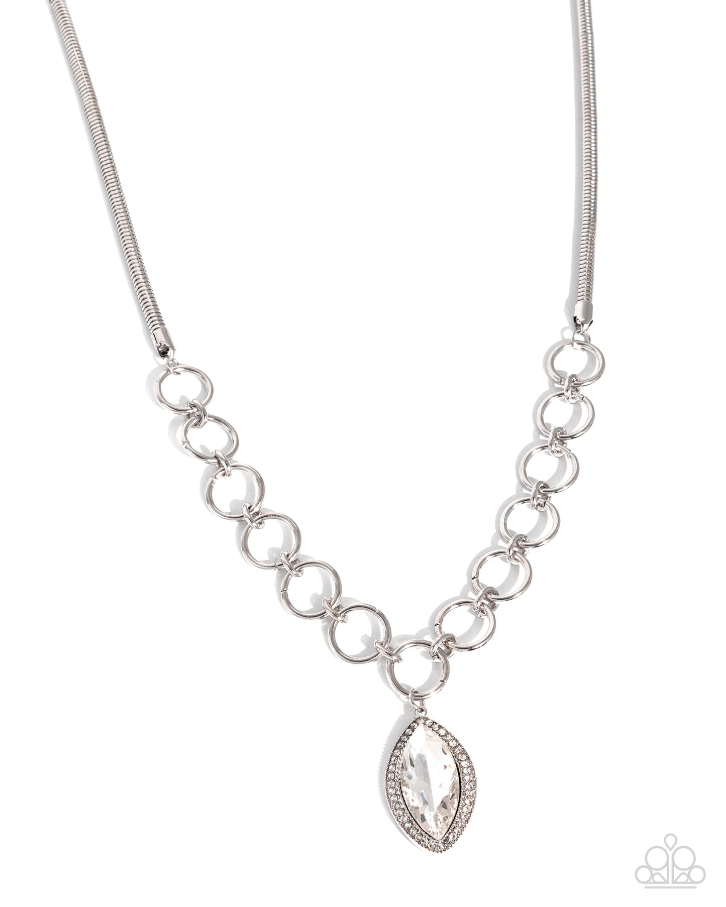 Sophisticated Sheen - white - Paparazzi necklace