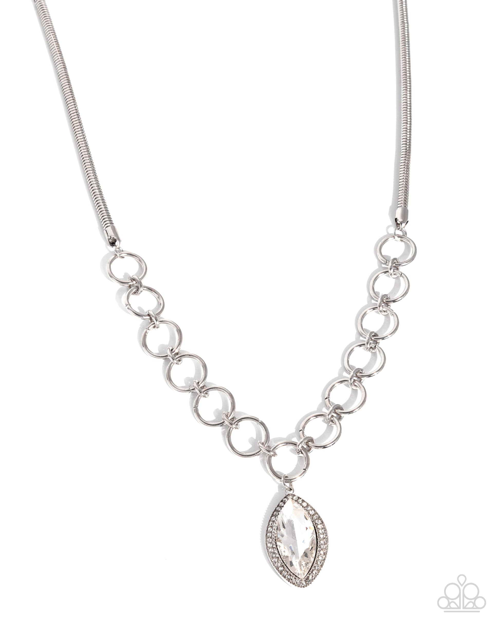 Sophisticated Sheen - white - Paparazzi necklace