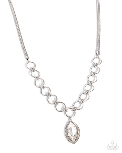 Sophisticated Sheen - white - Paparazzi necklace