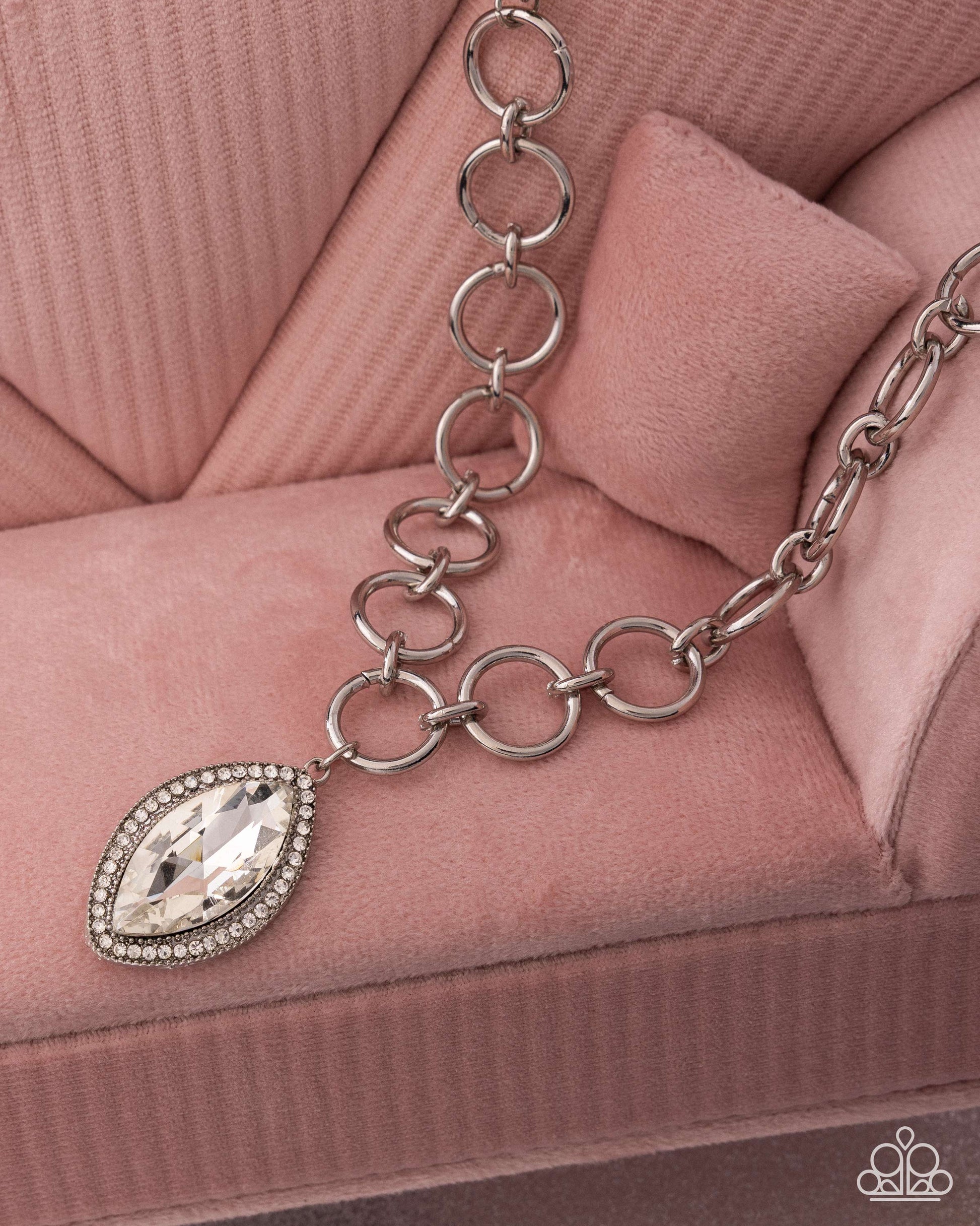 Sophisticated Sheen - white - Paparazzi necklace