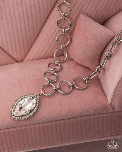 Sophisticated Sheen - white - Paparazzi necklace