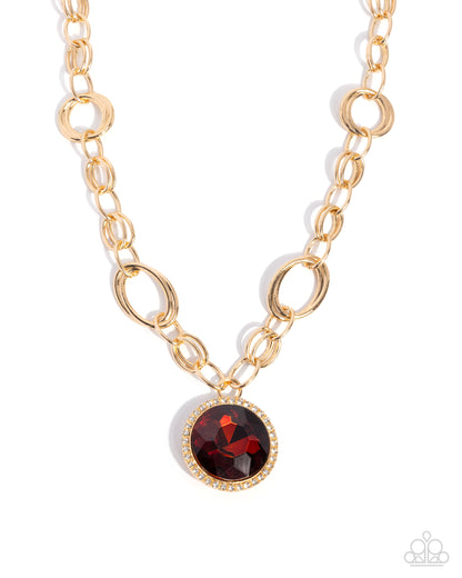 Sophisticated Statement - brown - Paparazzi necklace