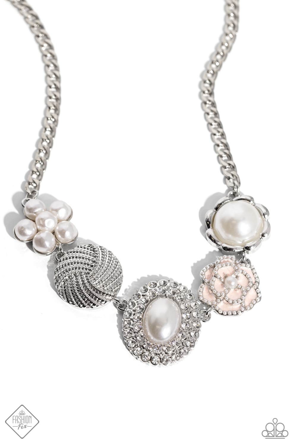 Sophisticated Style - white - Paparazzi necklace