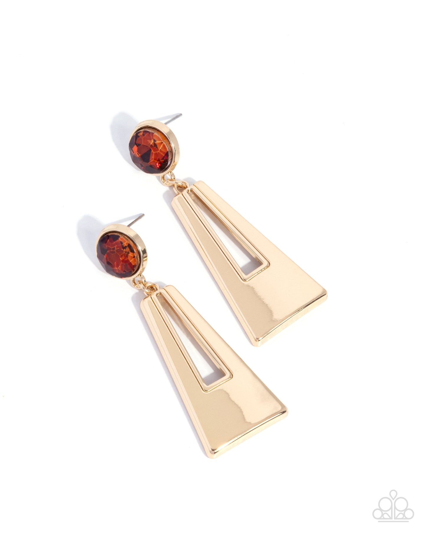 Sophisticated Sway - brown - Paparazzi earrings