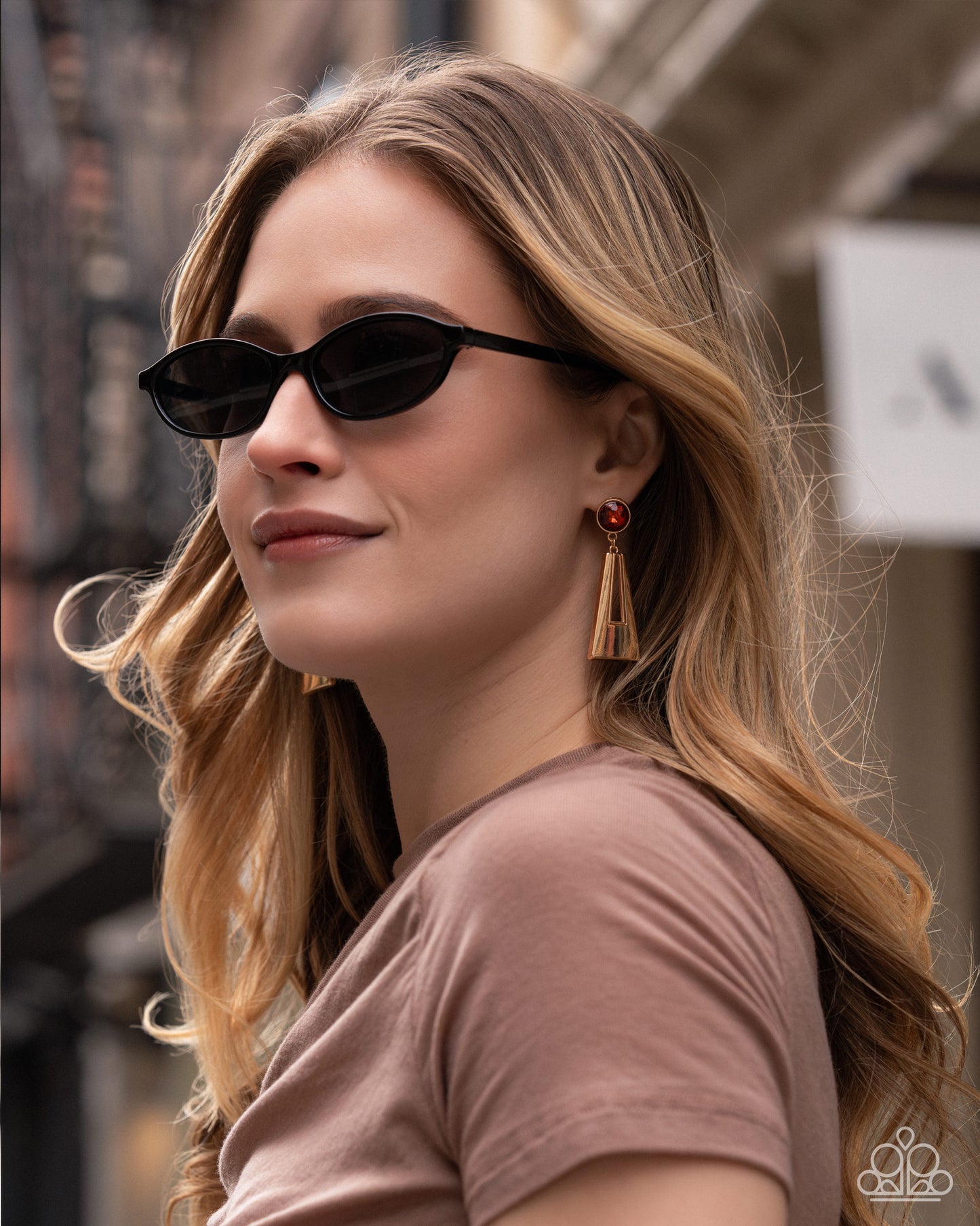 Sophisticated Sway - brown - Paparazzi earrings
