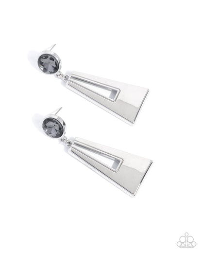 Sophisticated Sway - silver - Paparazzi earrings