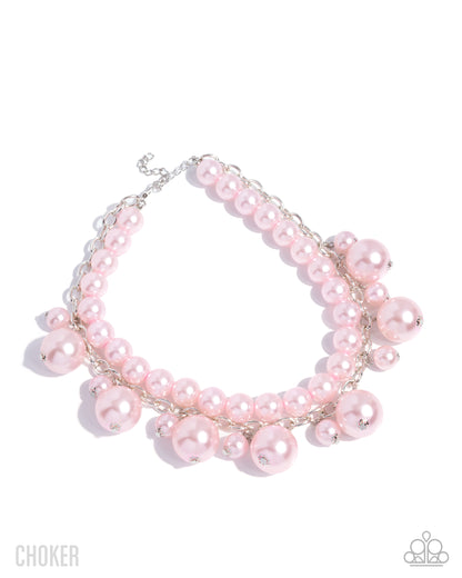 Sophisticated to the Max - pink - Paparazzi necklace