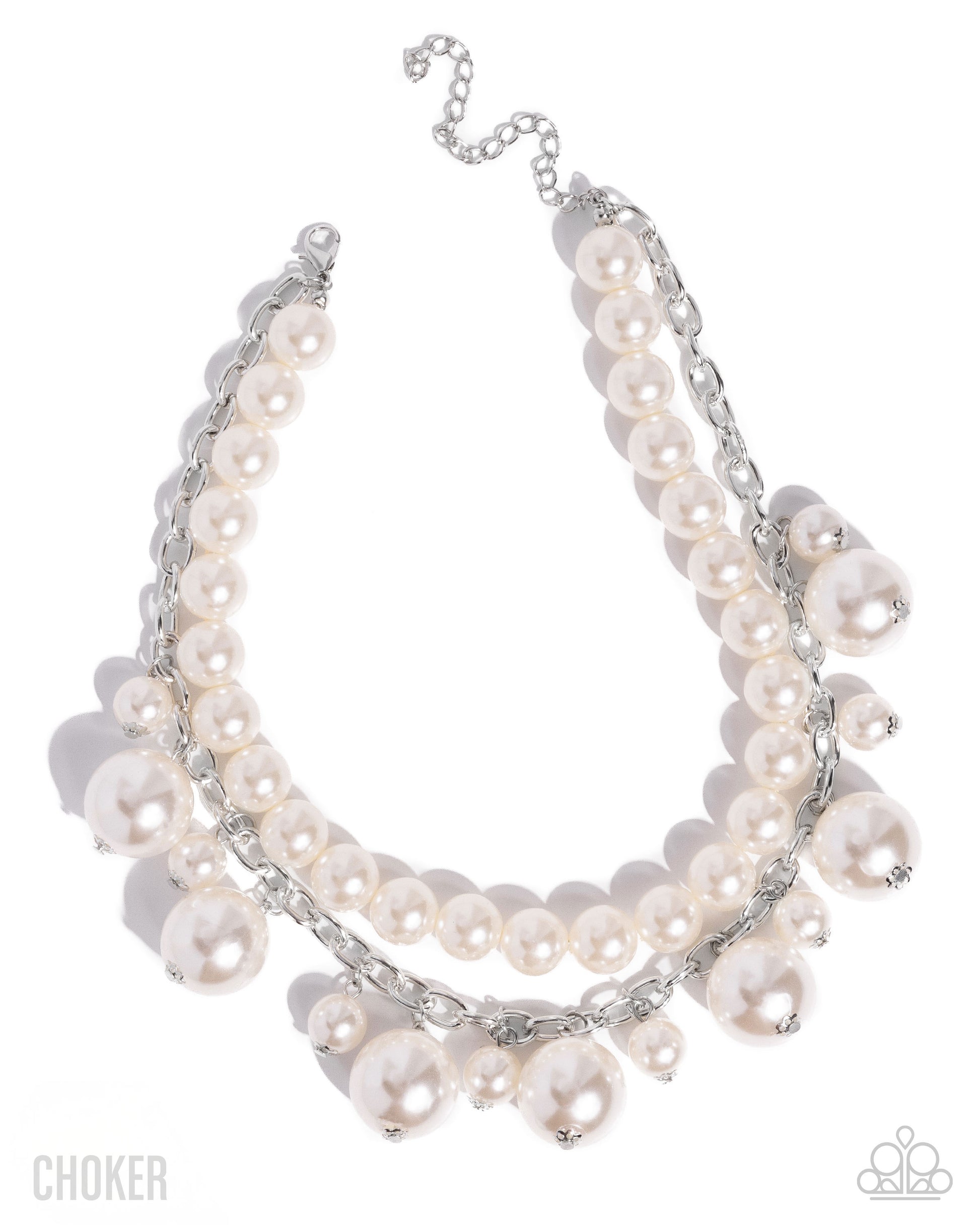 Sophisticated to the Max - white - Paparazzi necklace