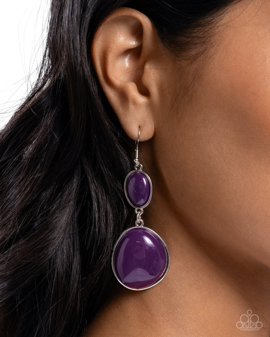Soulful Samba - purple - Paparazzi earrings