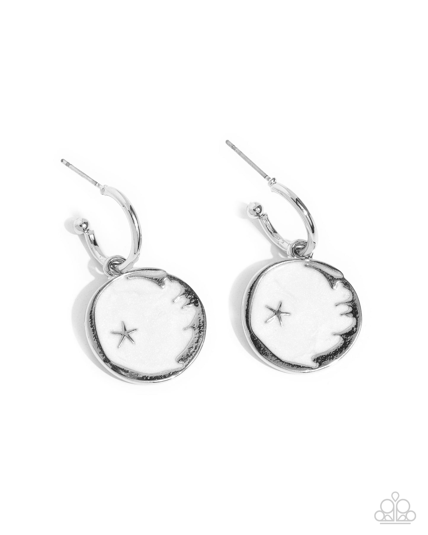 South Star - white - Paparazzi earrings