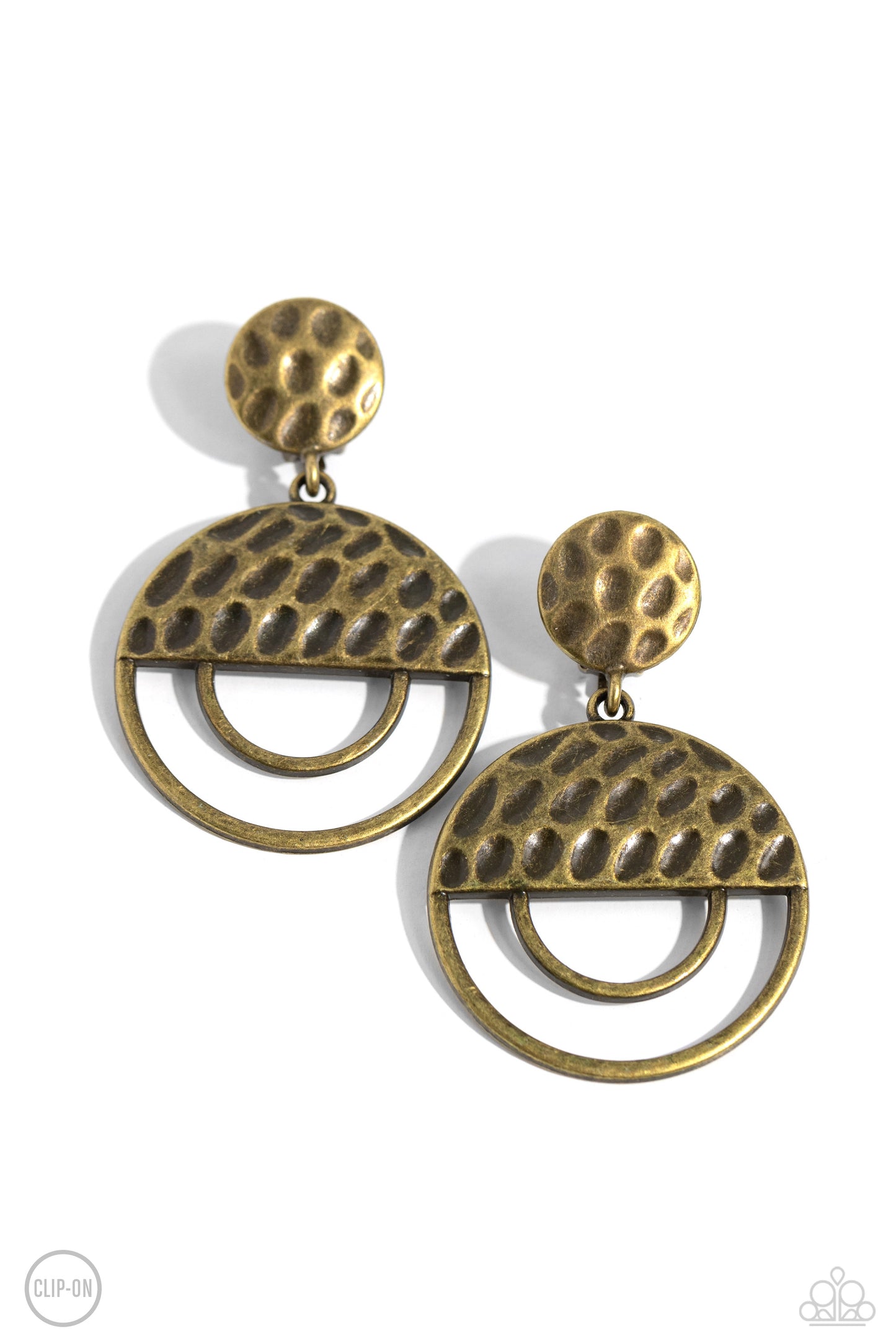 Southern Souvenir - brass - Paparazzi CLIP ON earrings