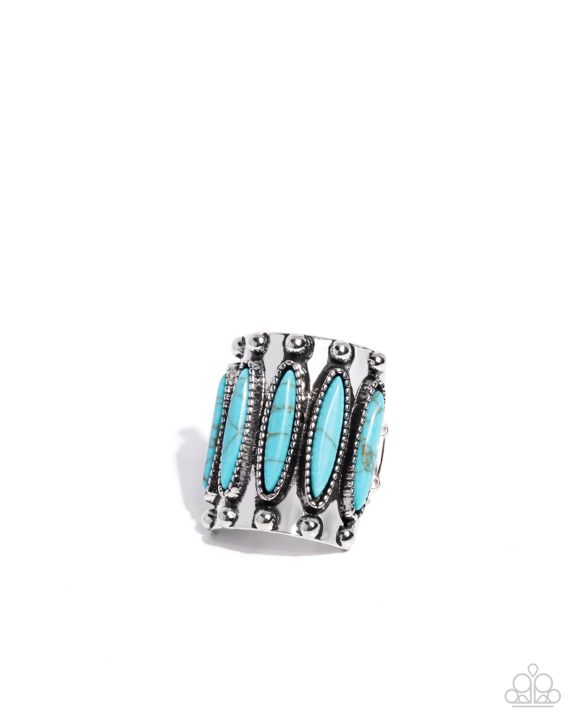 Southern Symmetry - blue - Paparazzi ring
