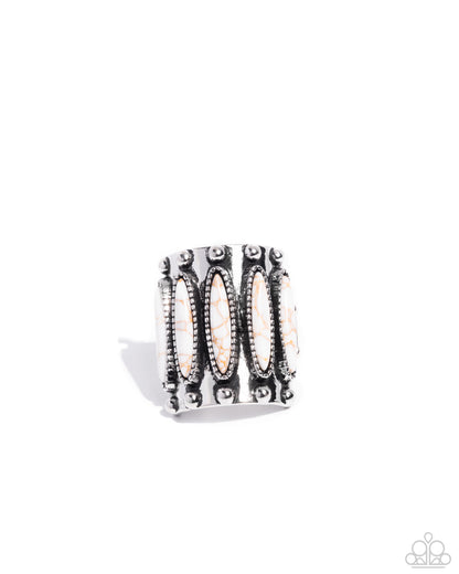 Southern Symmetry - white - Paparazzi ring
