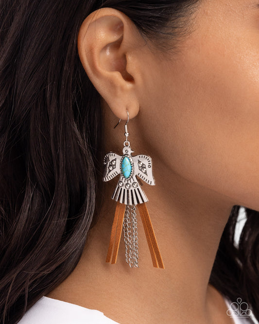 Southwestern Selfie - blue - Paparazzi earrings