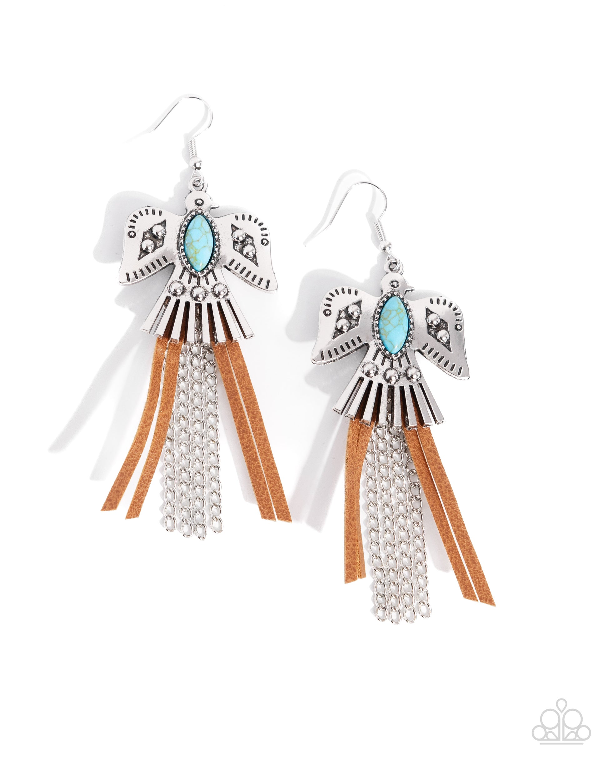 Southwestern Selfie - blue - Paparazzi earrings