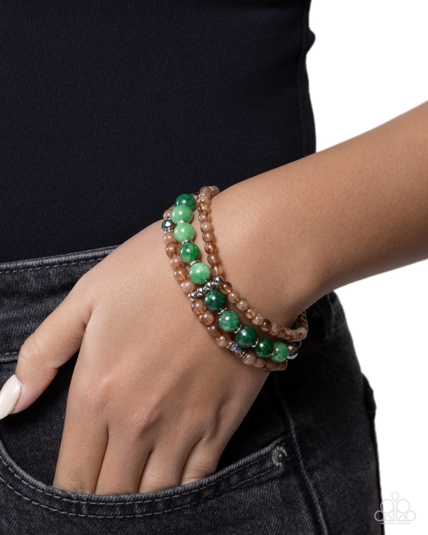 Southwestern Stack - green - Paparazzi bracelet