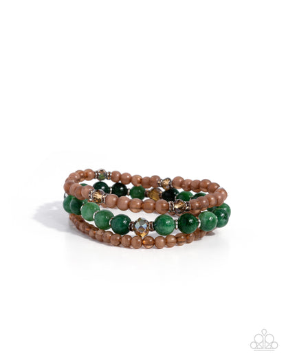Southwestern Stack - green - Paparazzi bracelet