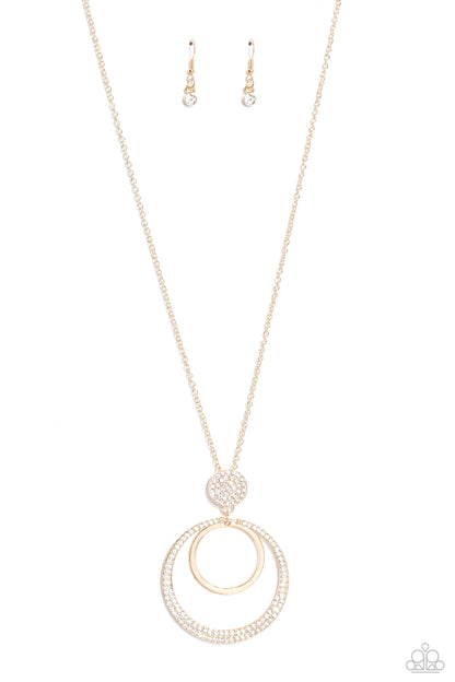 Spanish Sizzle - gold - Paparazzi necklace