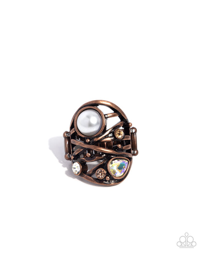 Specific Sovereign - copper - Paparazzi ring