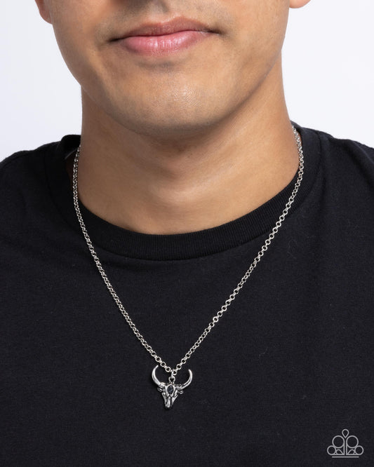 Speeding Up - black - Paparazzi MENS necklace