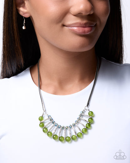 Spellbinding Shine - green - Paparazzi necklace