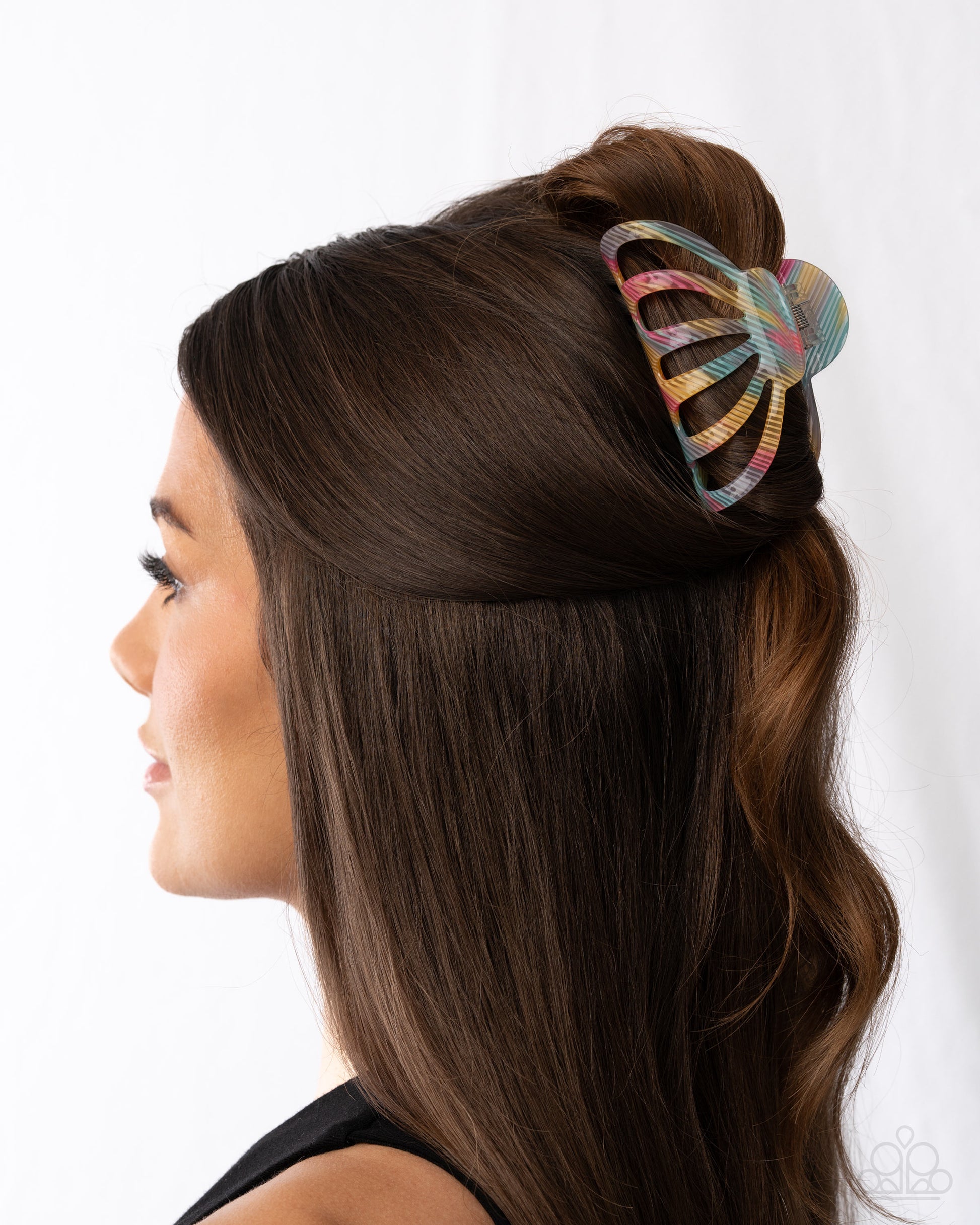 Spellcasting Stripes - multi - Paparazzi hair clip