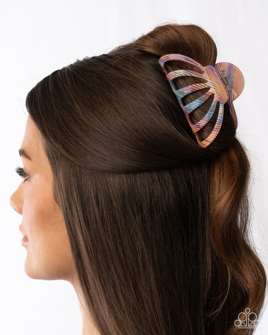 Spellcasting Stripes - multi (purple) - Paparazzi hair clip