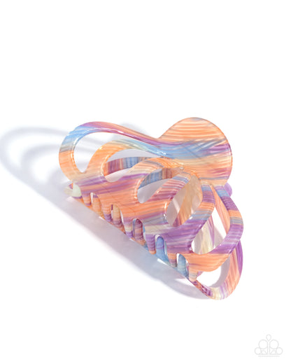 Spellcasting Stripes - multi (purple) - Paparazzi hair clip