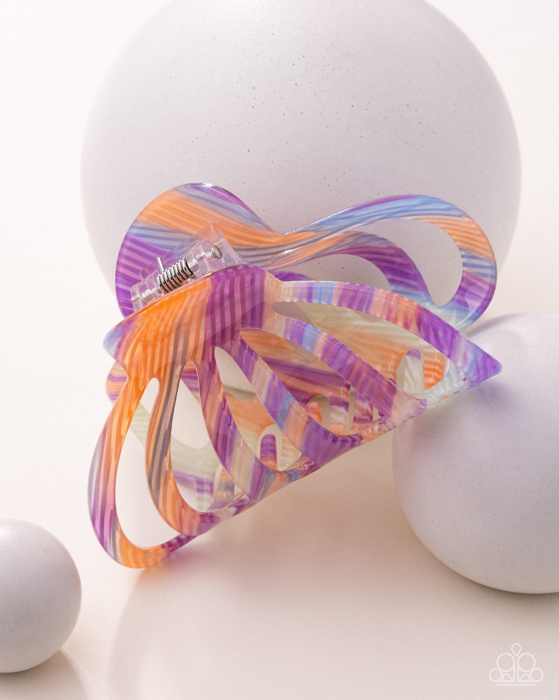 Spellcasting Stripes - multi (purple) - Paparazzi hair clip