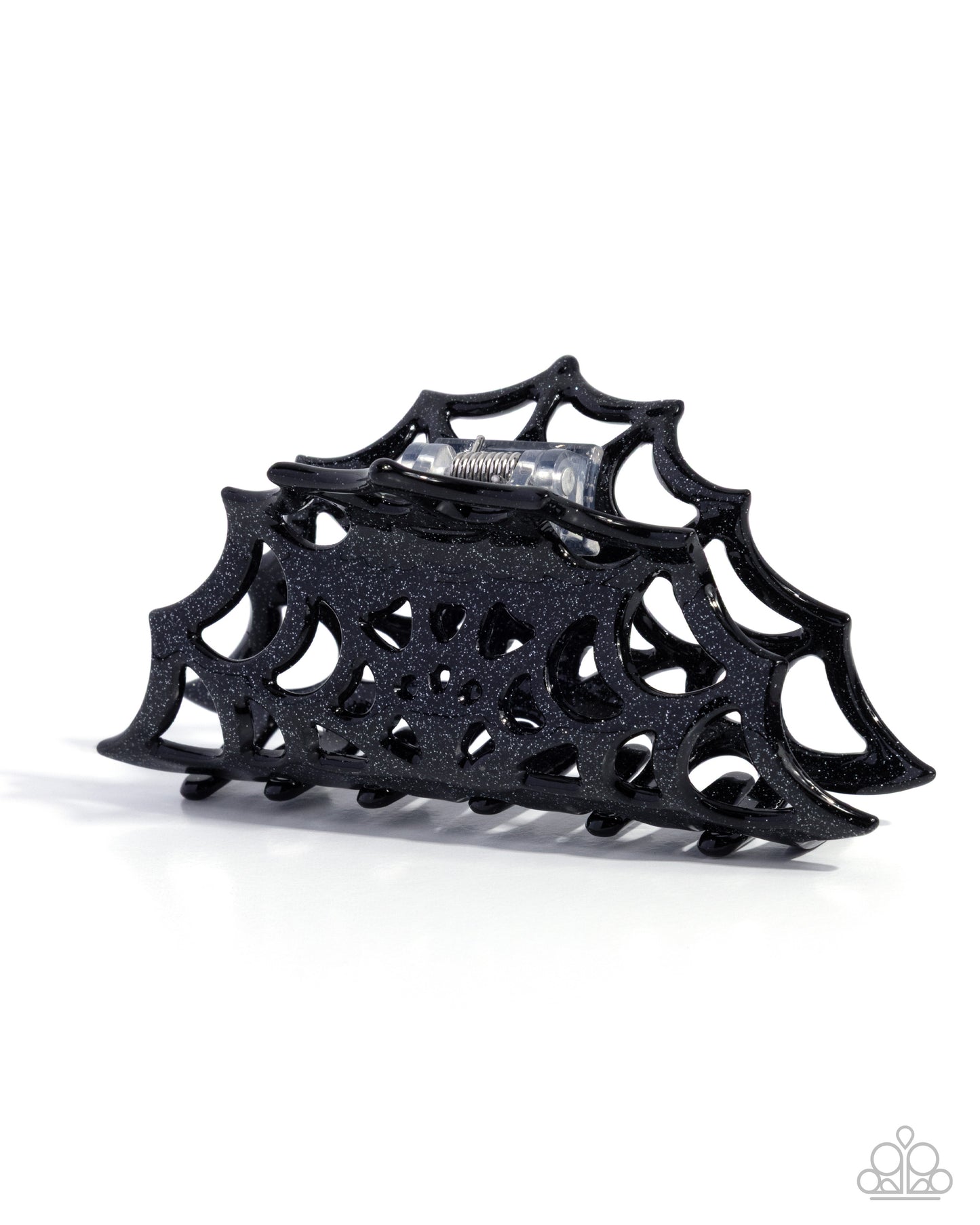 Spiderweb Season - black - Paparazzi hair clip