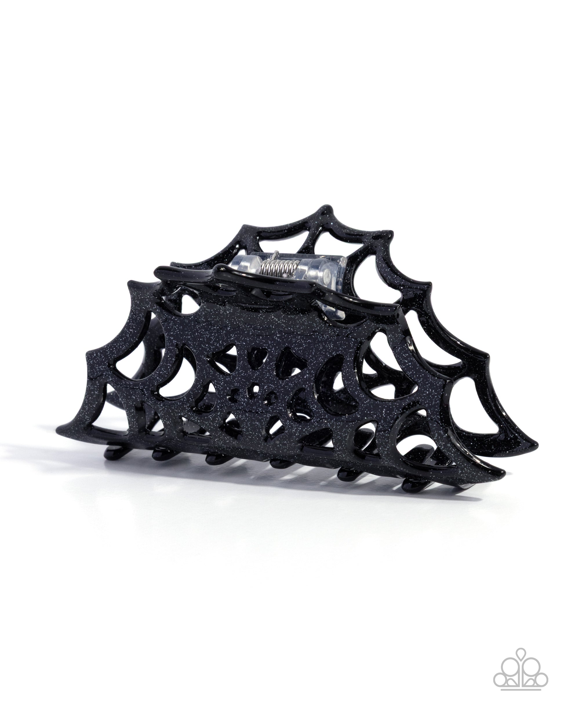Spiderweb Season - black - Paparazzi hair clip