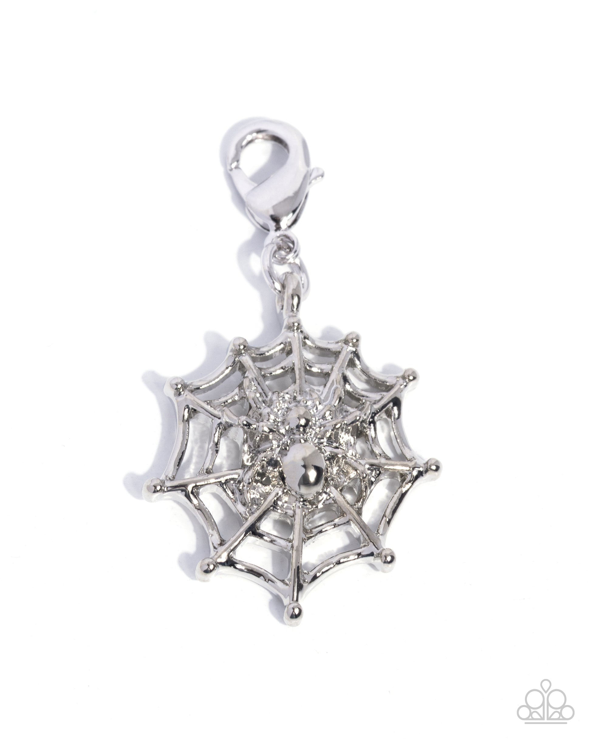 Spiderweb Selfie - silver - Paparazzi charm bracelet