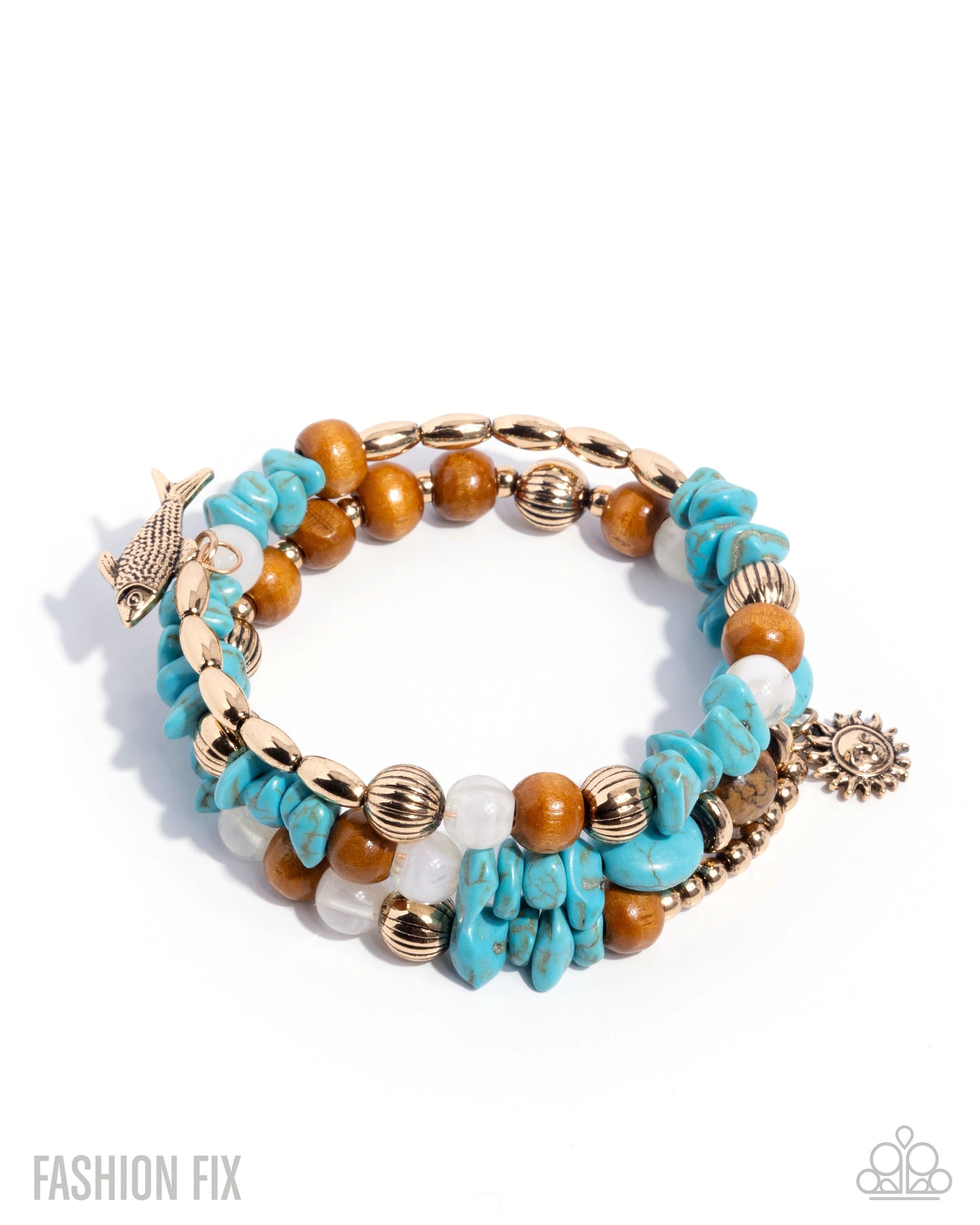 Spirited Sequence - gold - Paparazzi bracelet